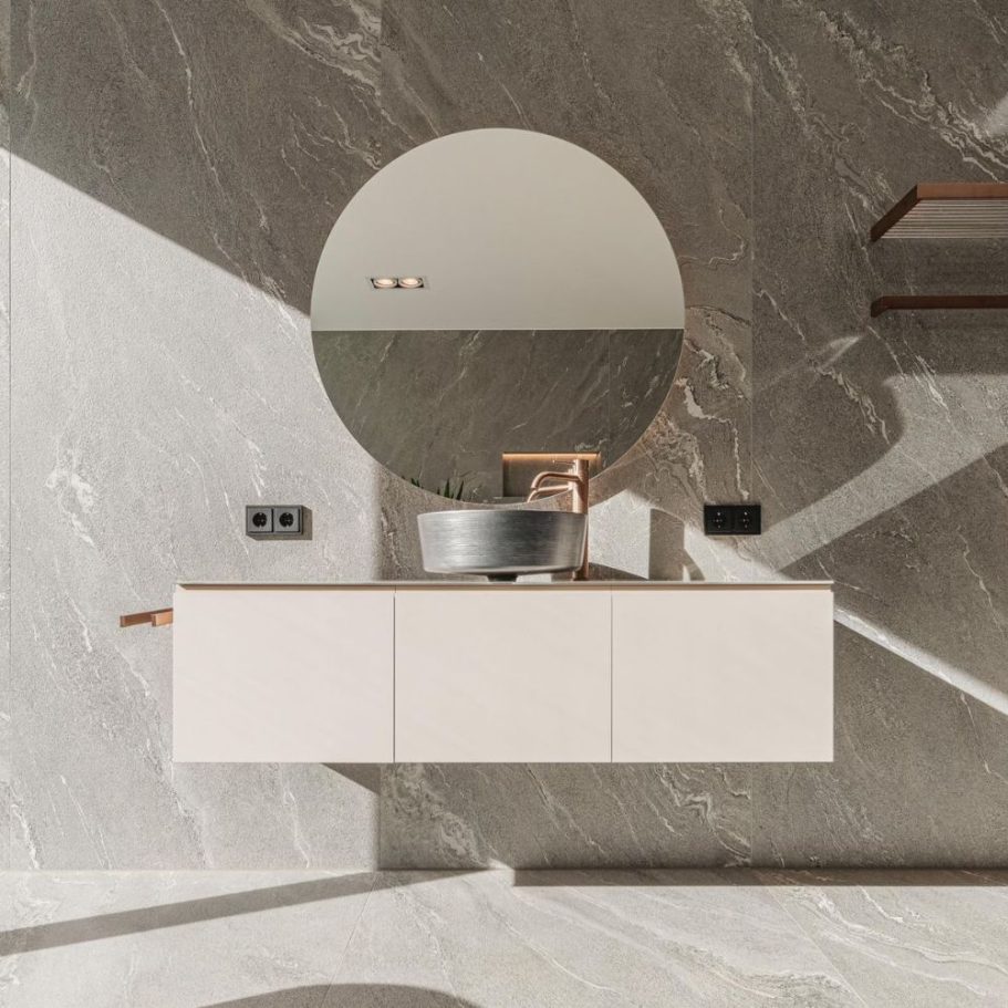 Badunterschrank modern – Weiß Moderner Badunterschrank in Weiß gefertigt von der Schreinerei Kögel