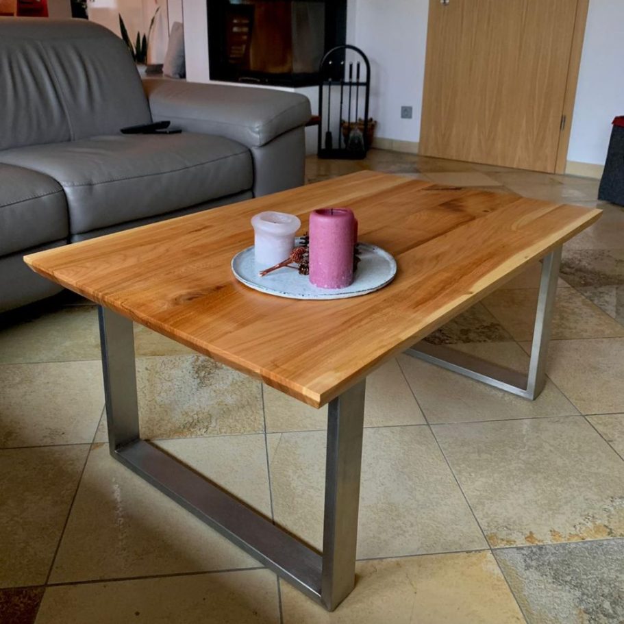 Wohnzimmertisch – Massivholz Moderner Wohnzimmertisch aus Holz